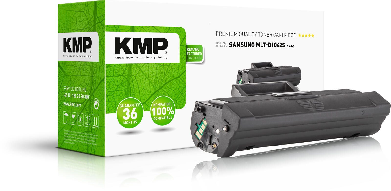 Cartouche de toner KMP SA-T42 noir compatible avec SAMSUNG MLT-D1042S (SU737A)