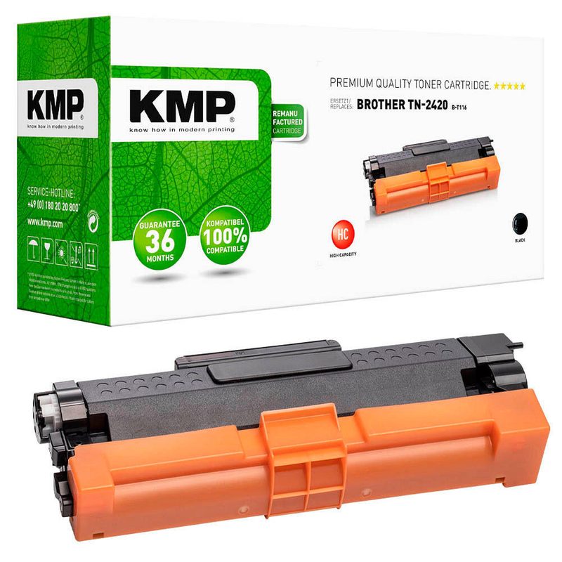 Cartouche de toner KMP B-T68 noir compatible Brother TN-2420