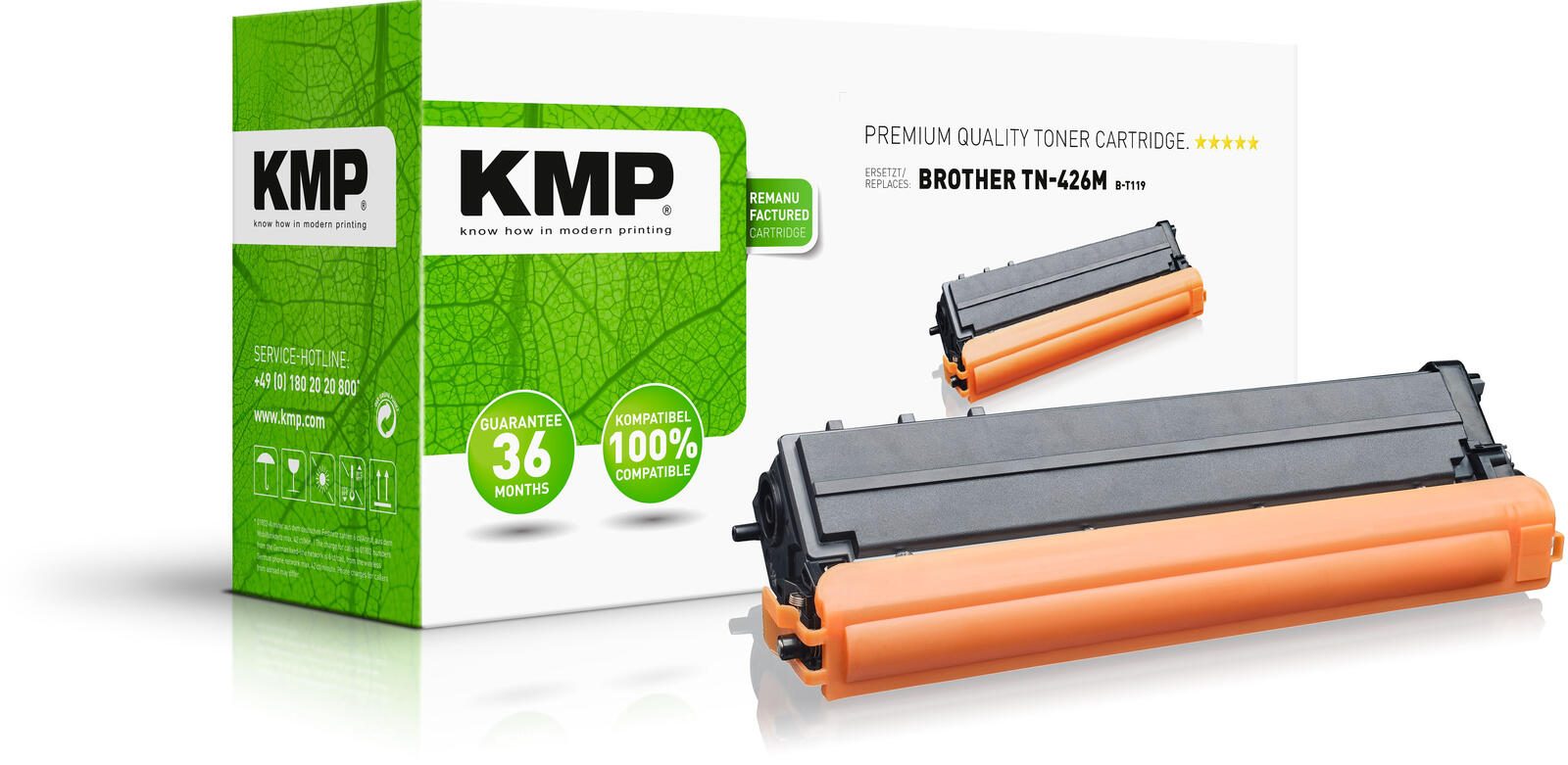 Cartouche de toner KMP B-T119 magenta compatible avec brother TN-426M
