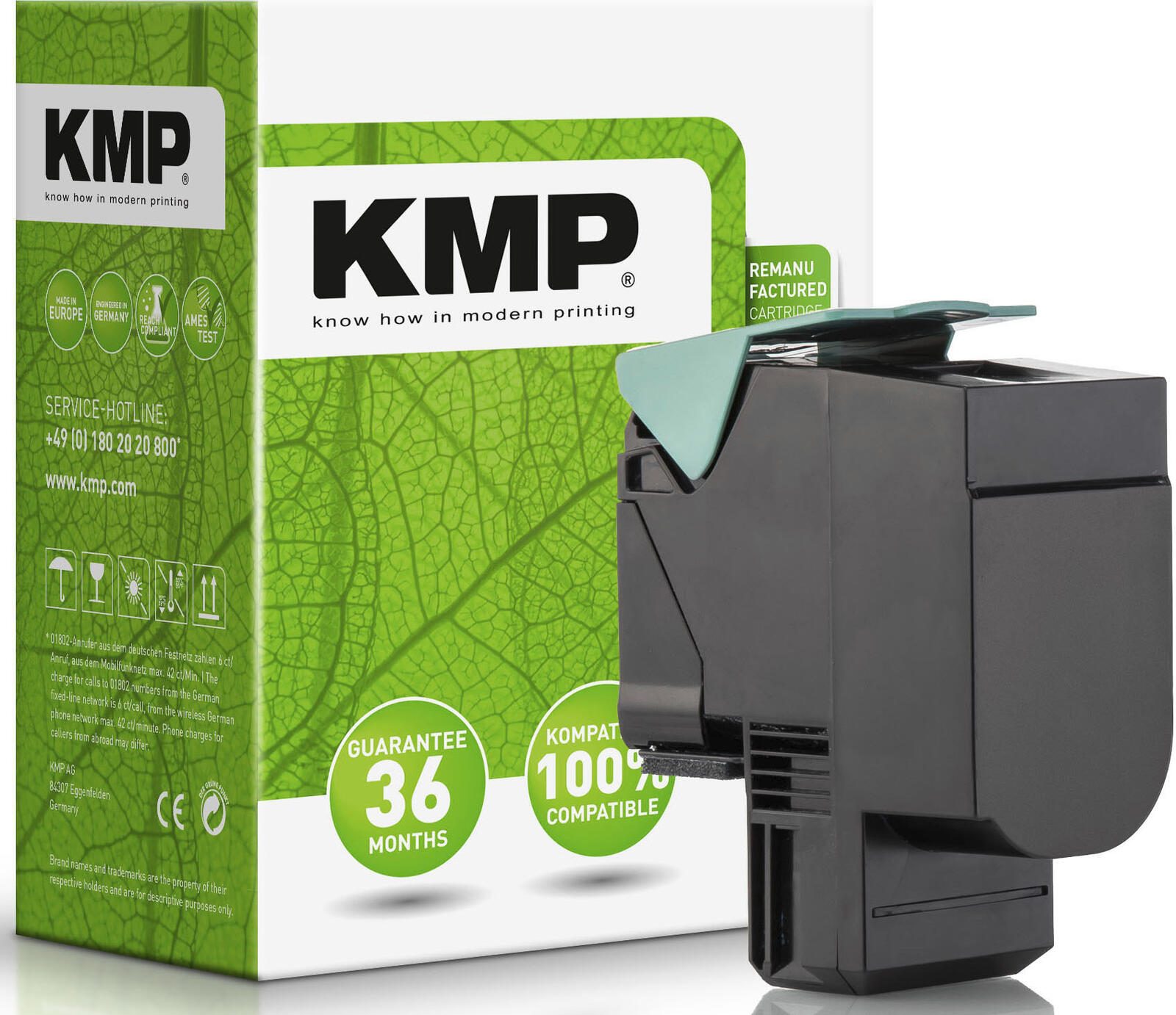 Cartouche toner KMP L-T112BK noir compatible Lexmark 80C0S10/80C2SK0/E/80C20K0/E