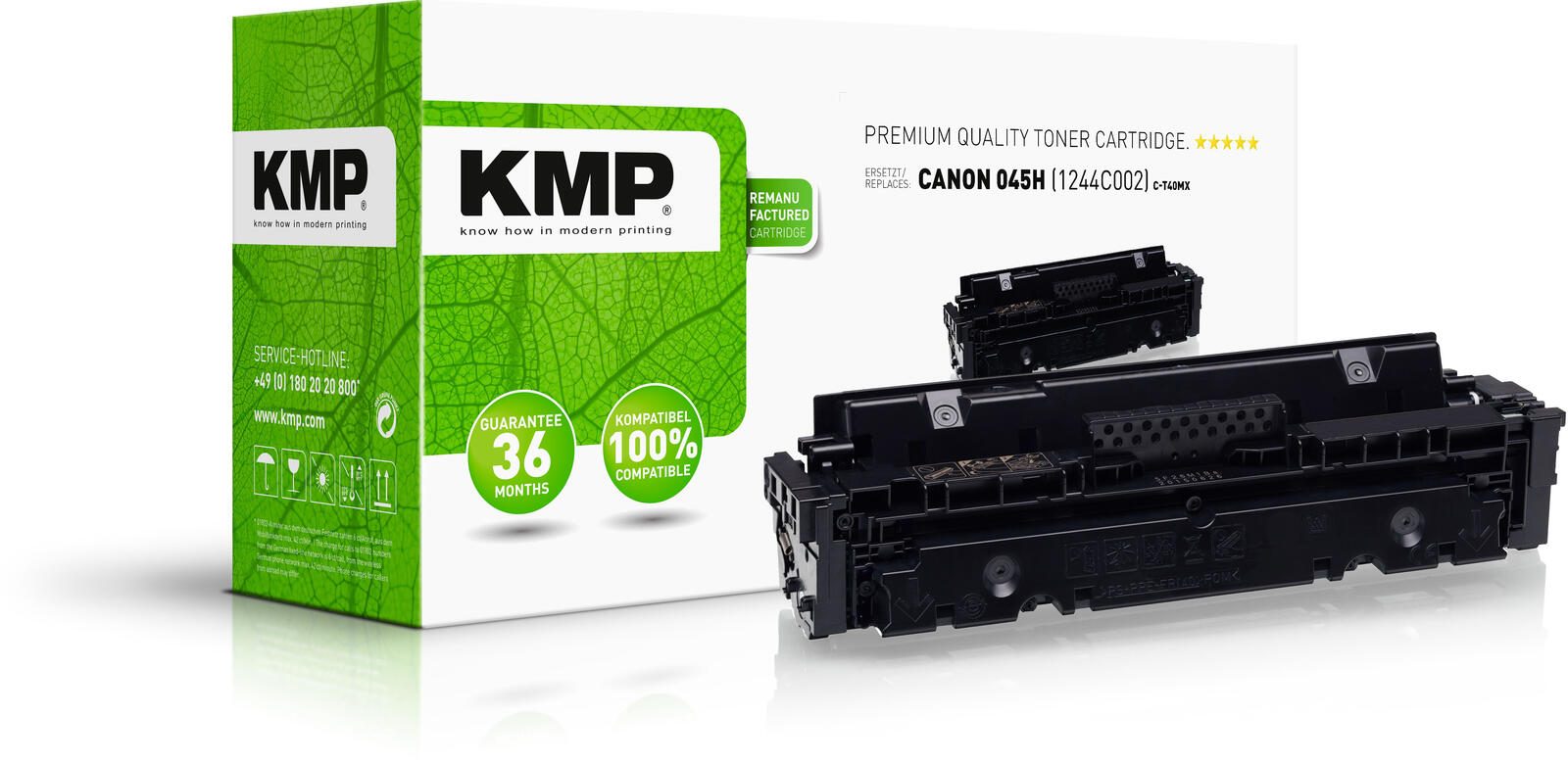 Cartouche de toner KMP C-T40MX magenta compatible avec Canon 045H M
