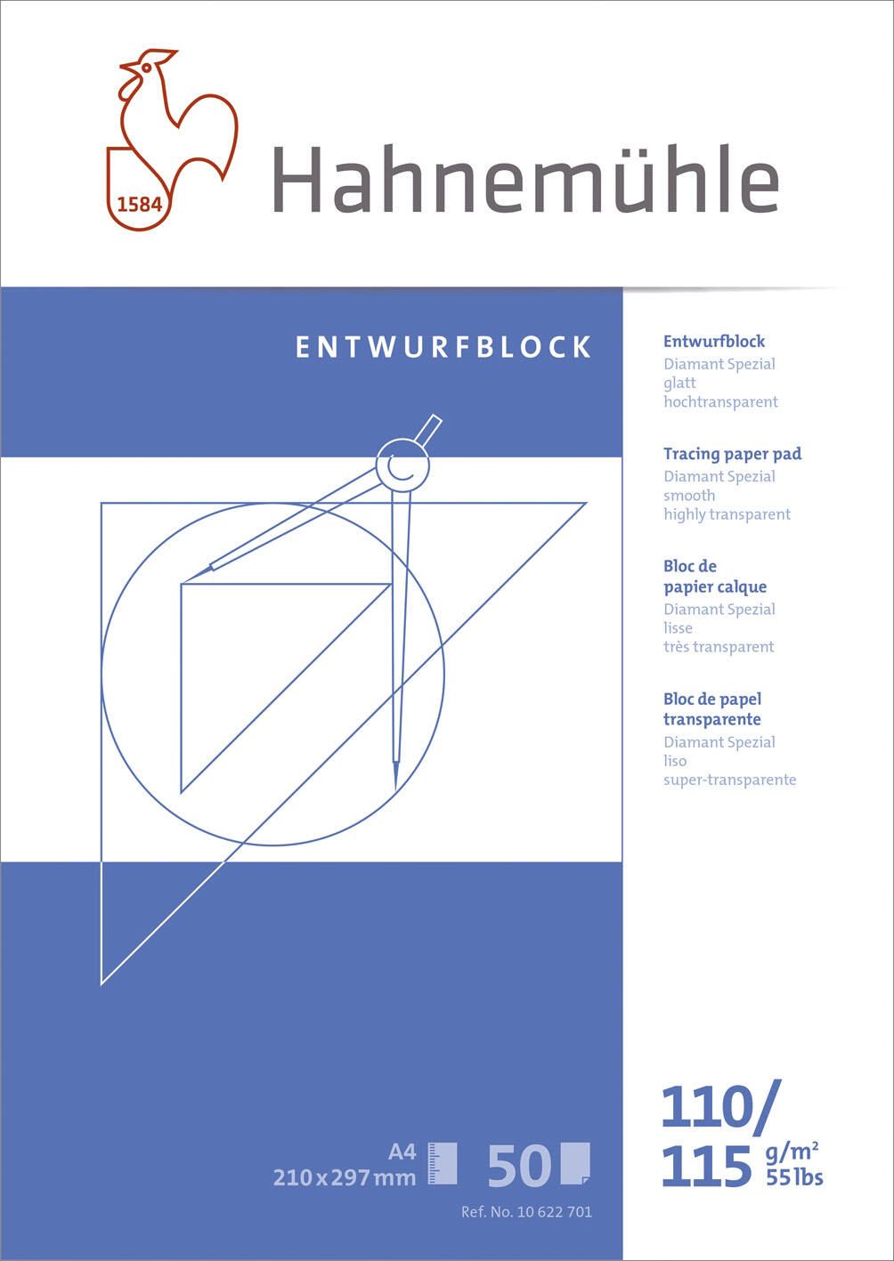 Bloc à dessin FineArt Hahnemühle 10622701 DIN A4 110/115 g 50 feuilles