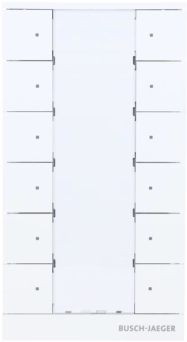 Busch-Jaeger SB/U12.0.11-84 Élément de commande, 12 fonctions, bus d'installation KNX, Busch-Tenton, blanc studio (2CKA006330A0015)