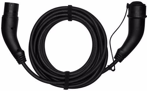 ABL CC2075 Câble de recharge Type 2/Type 2 triphasé, 20 A, 7,5 m, noir