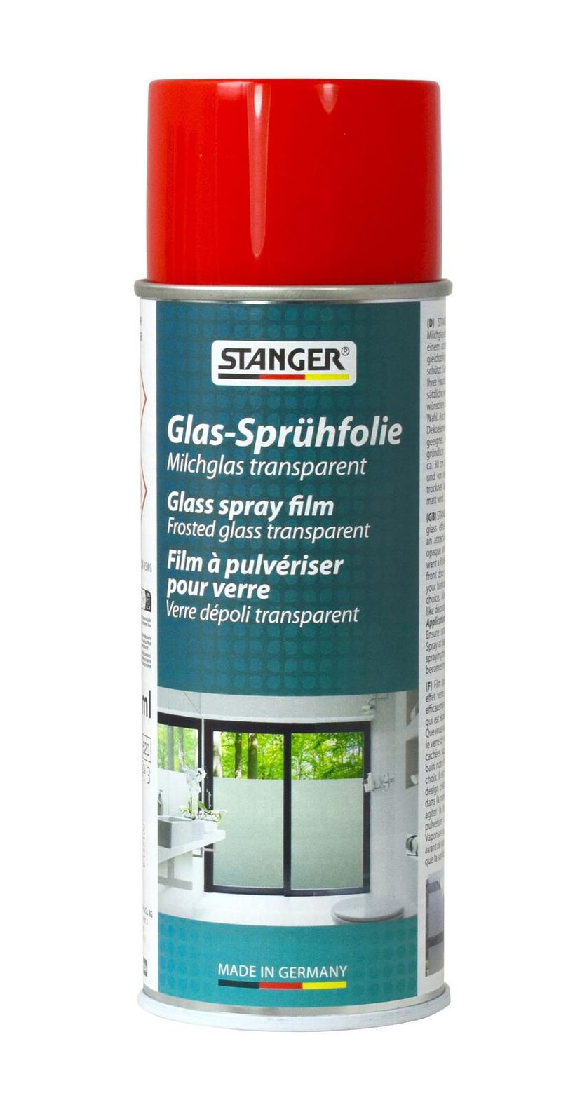 STANGER Film adhésif dépoli rouge/transparent, 400,0 ml