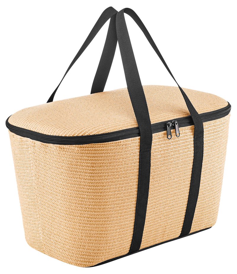 reisenthel® sac isotherme coolerbag noir raffia 20,0 l