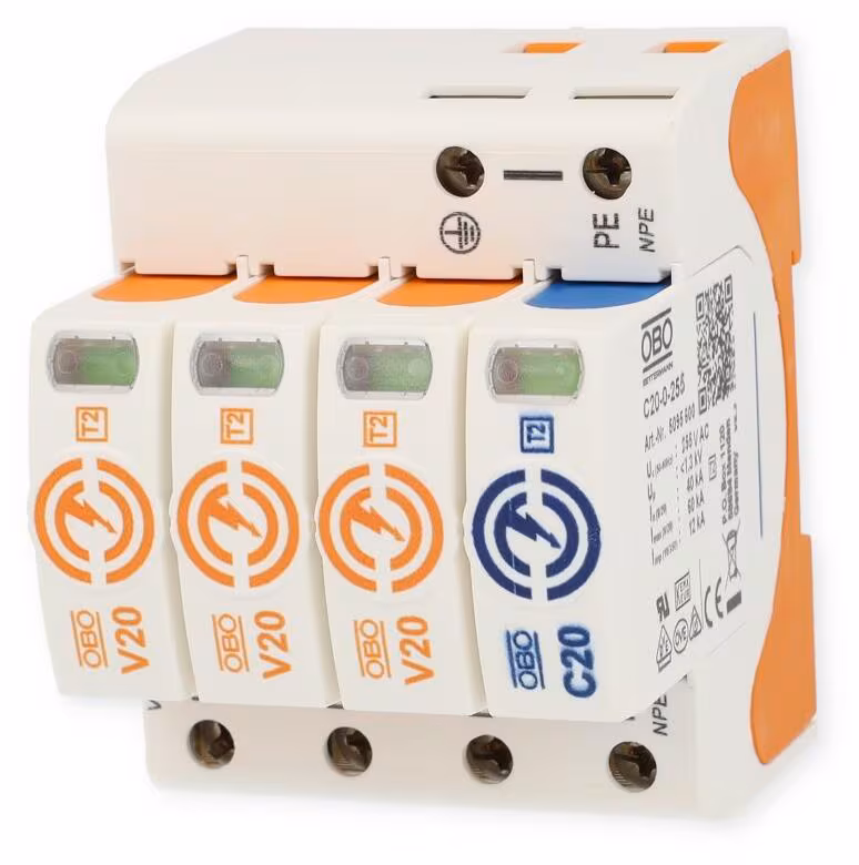OBO Bettermann SurgeController V20 V20-3+NPE-280 (triphasé avec NPE)
