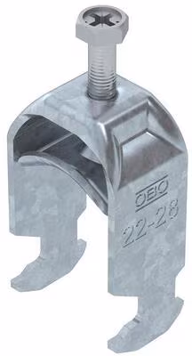 OBO Bettermann collier de serrage en étrier 2056 BS-H1-M-28, plage de serrage 22-28 mm, acier, galvanisé à chaud