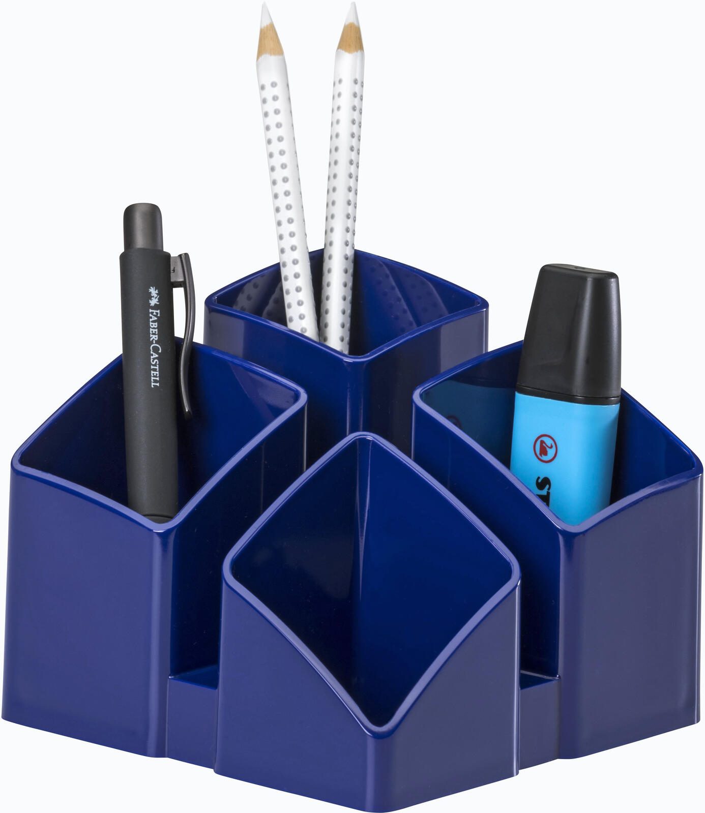 HAN SCALA Porte-stylos 12,5 x 12,5 x 10,0 cm bleu