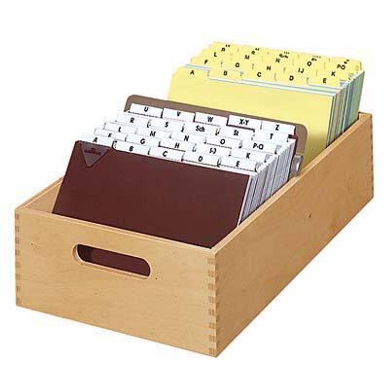 Classeur HAN A5 pour 1 500 fiches, brun