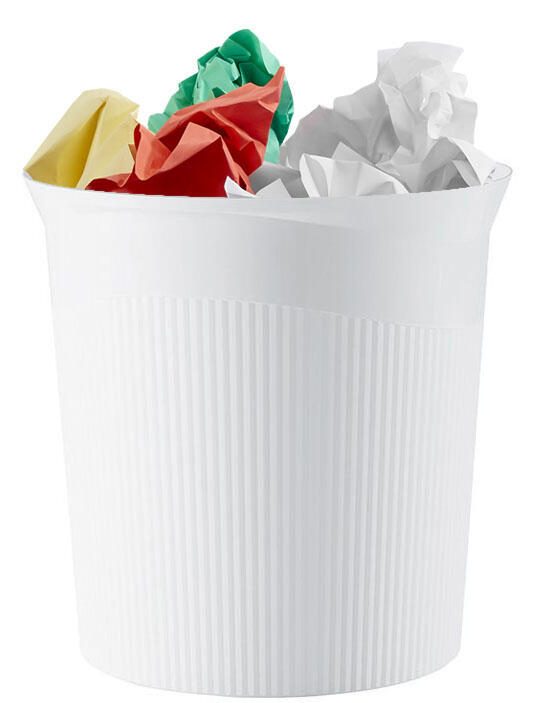 Poubelle HAN Re-LOOP 18148-912 ronde 13 l RC blanc
