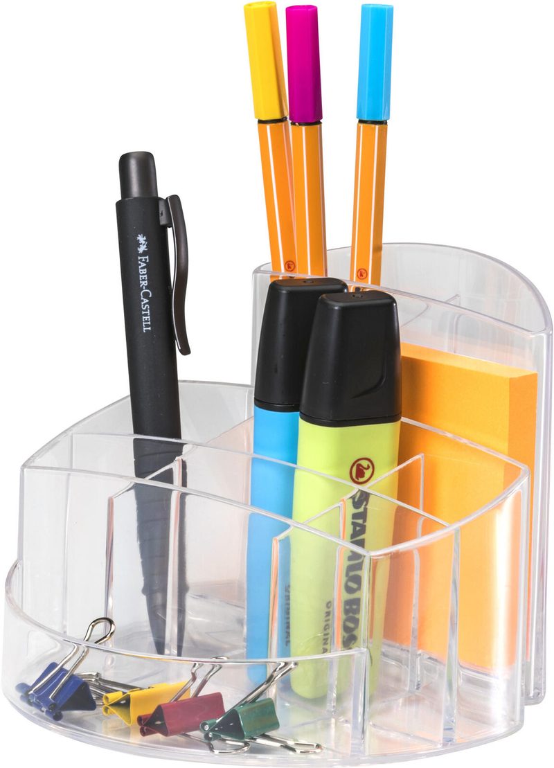 HAN Porte-stylos RONDO 14,0 x 14,0 x 10,9 cm transparent