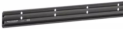 Partie inférieure de goulotte plinthe Hager, PVC recyclé à 30%, SL 20x55 mm, 2 compartiments, noir