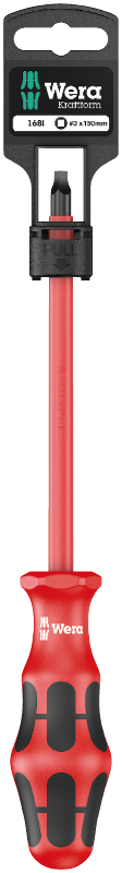 Tournevis à lame carrée isolé VDE 168 i # 3 x 150 mm avec étiquette