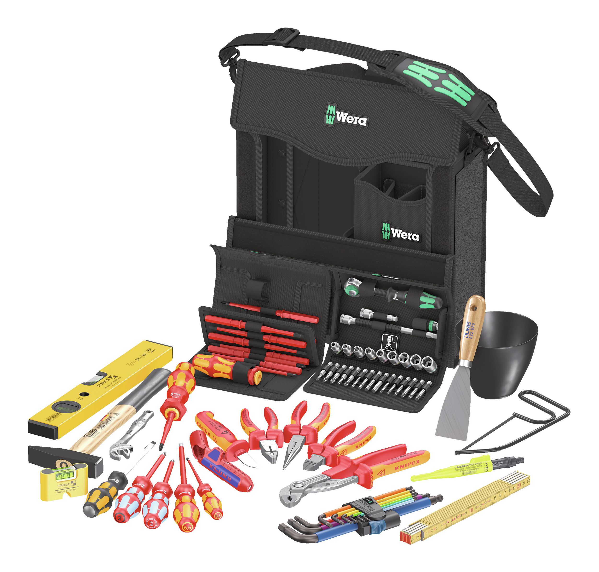 Wera 2go E 1 Jeu d'outils pour installations électriques, 73 pièces