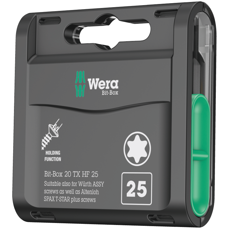 Wera Boîte à douilles TORX HF 20 TX, TX 20 x 25 mm, 20 pièces — lot de 20 pièces