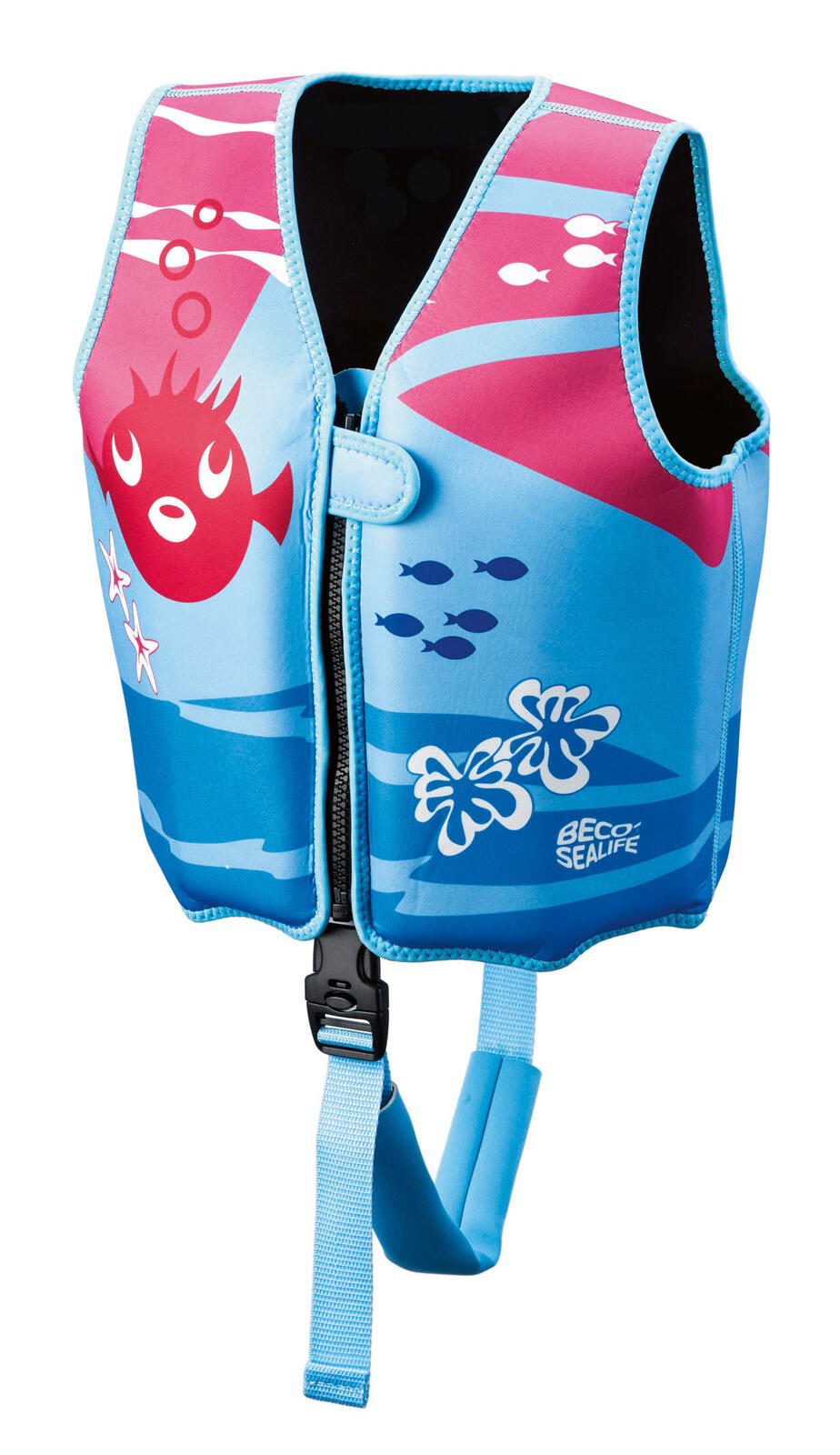 Gilet de sauvetage enfant BECO bleu/rose taille S