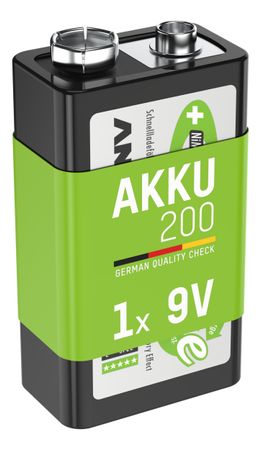 Pile rechargeable Ansmann maxE 8,4 V 200 mAh 9V Bloc E HR9V
