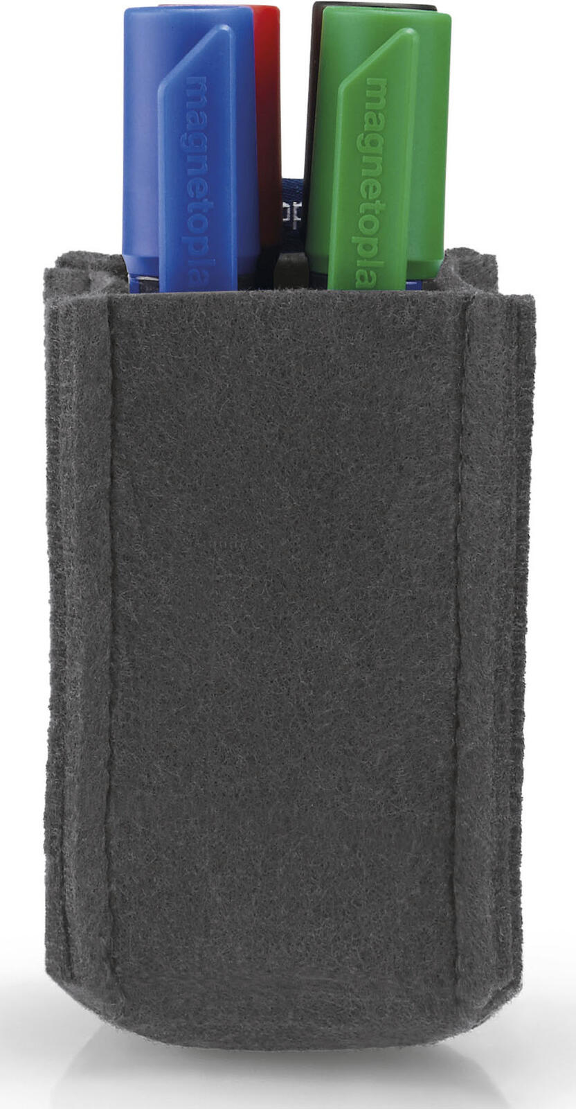 magnetoplan Porte-stylos 6,0 x 6,0 x 10,0 cm gris