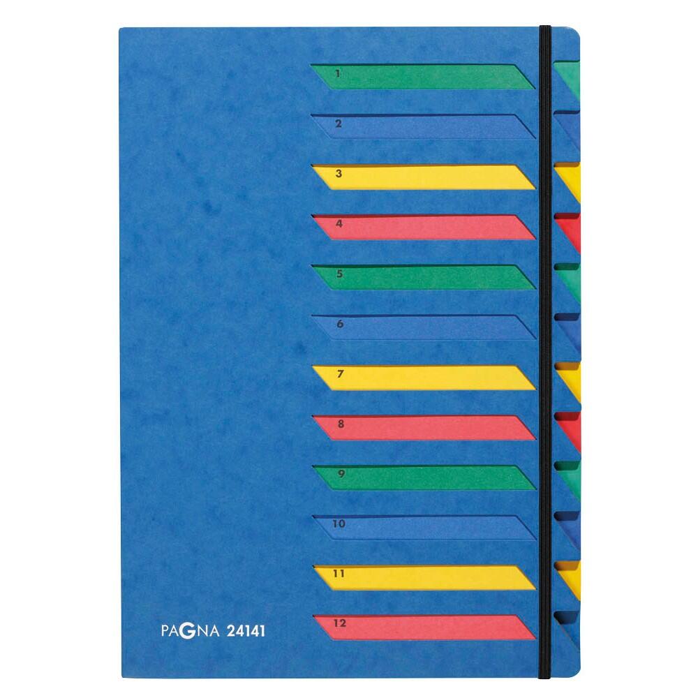 Organisateur de bureau Pagna 24141-02, DIN A4, 12 pièces, carton pressé, blanc