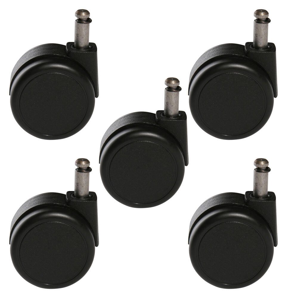Topstar Roulettes pour chaises pour sols moquettés 1 boîte = 5 pièces — lot de 5 pièces
