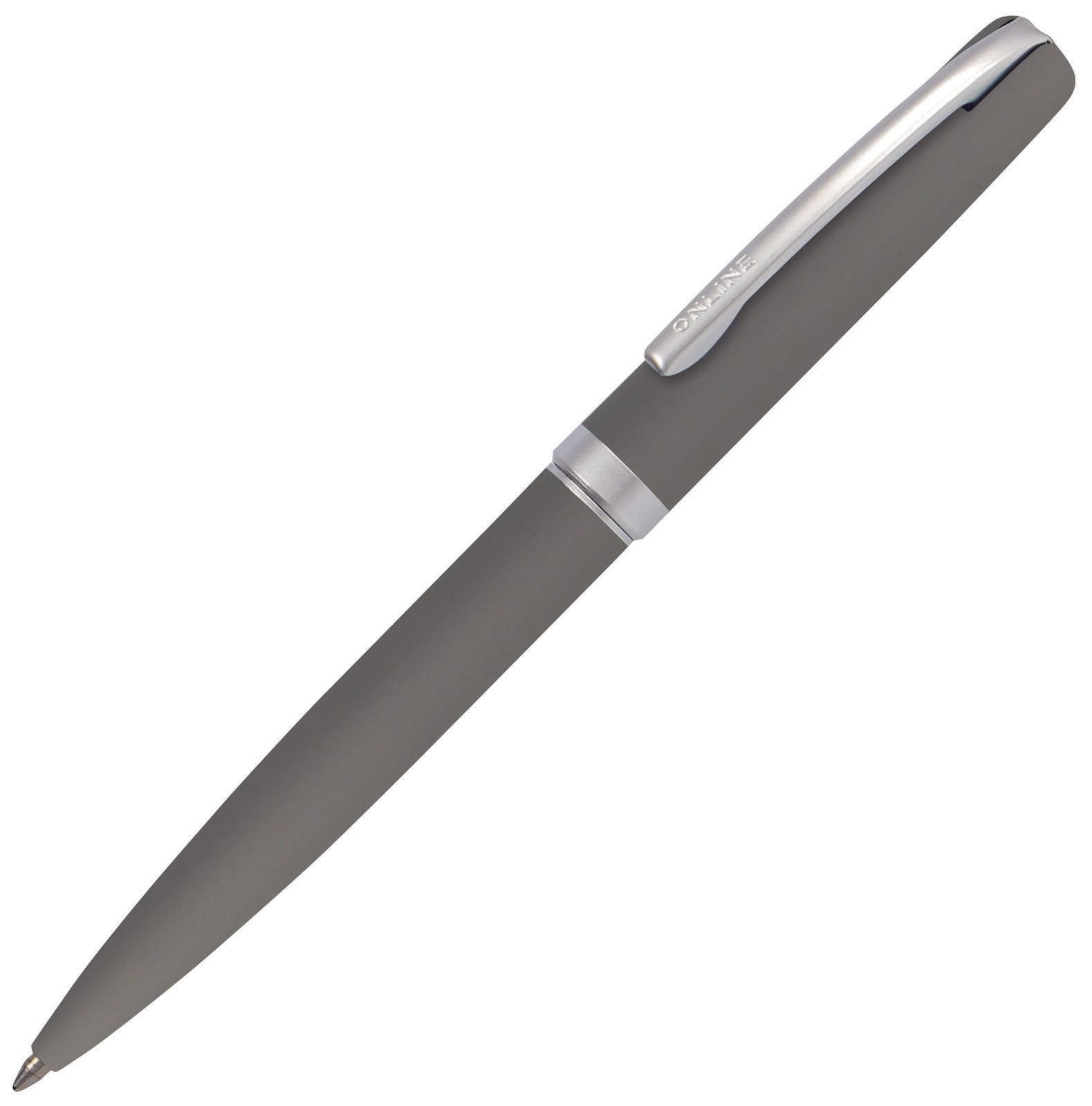 ONLINE® Stylo à bille Eleganza gris mine 0,5 mm Couleur d'écriture : noir