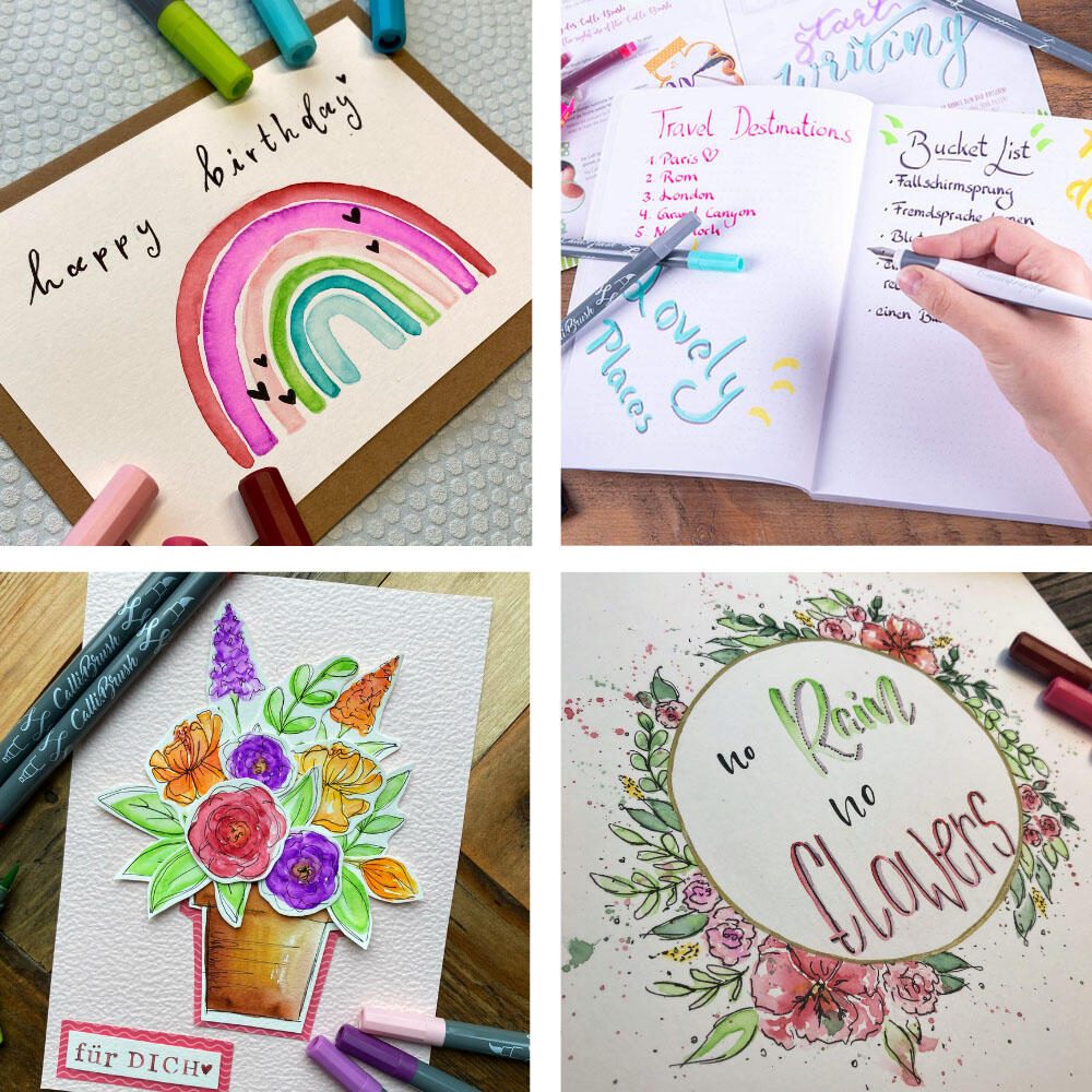 ONLINE® Set Handlettering multicolore 0,3 - 1,6 mm