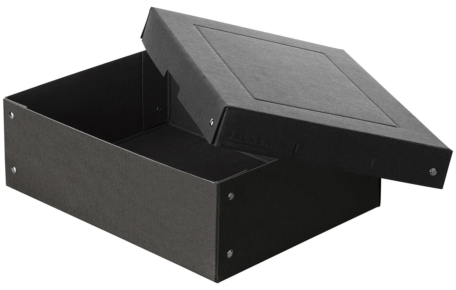 Boîte de rangement FALKEN PURE 7,0 l noir 24,0 x 32,0 x 10,0 cm, 1 pièce
