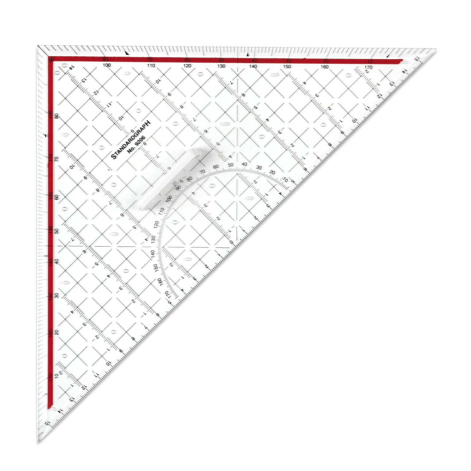 STANDARDGRAPH Équerre de géométrie transparente 32,0 cm