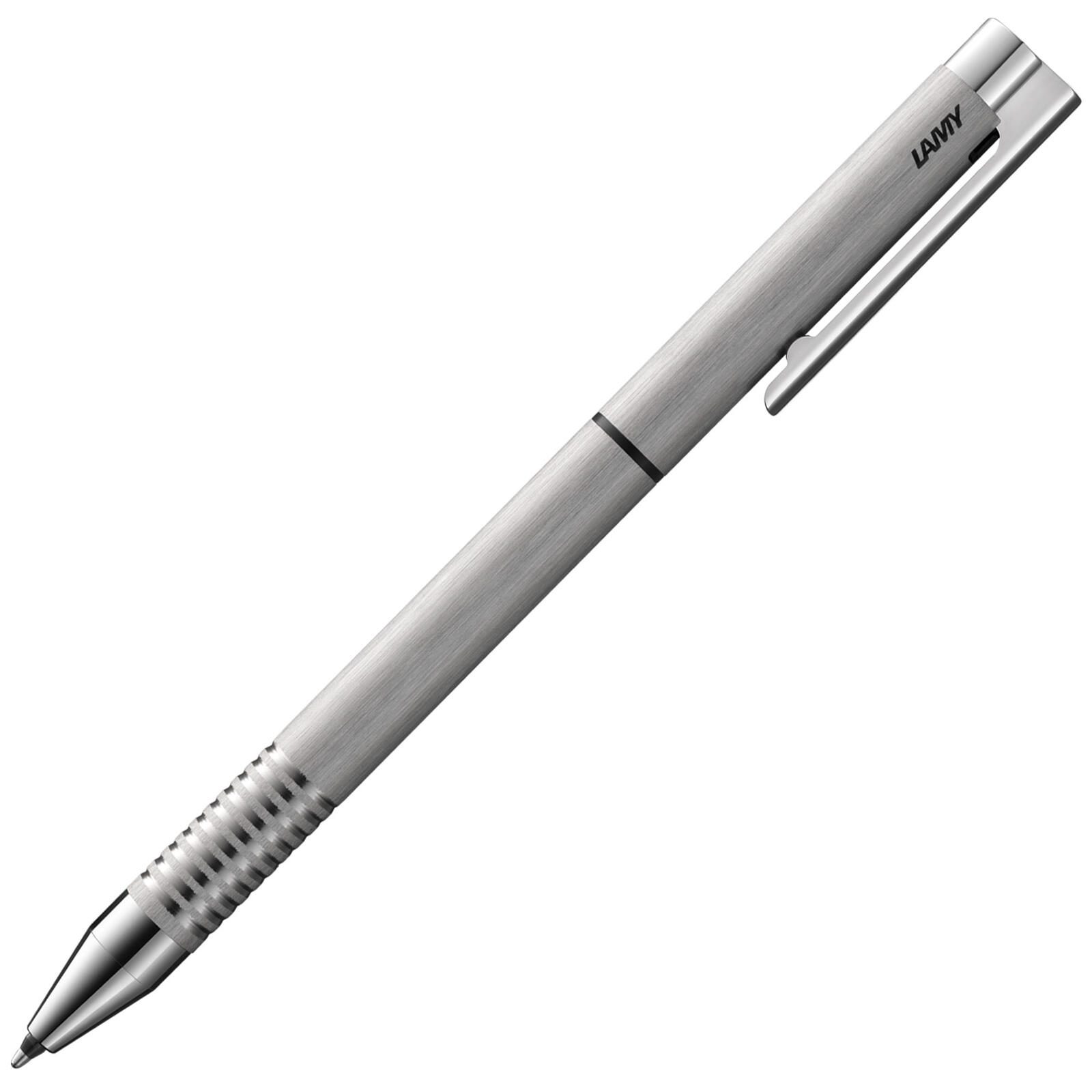 Stylo multifonction LAMY logo twin pen à pointe bille et porte-mine argenté 0,6 / 0,5 mm couleur d'écriture : noir