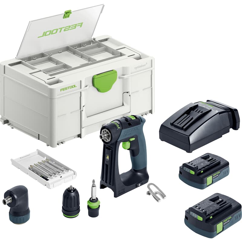 Festool Visseuse sans fil CXS 18 C 3,0-Set, 2x 3,0 Ah + chargeur + accessoires