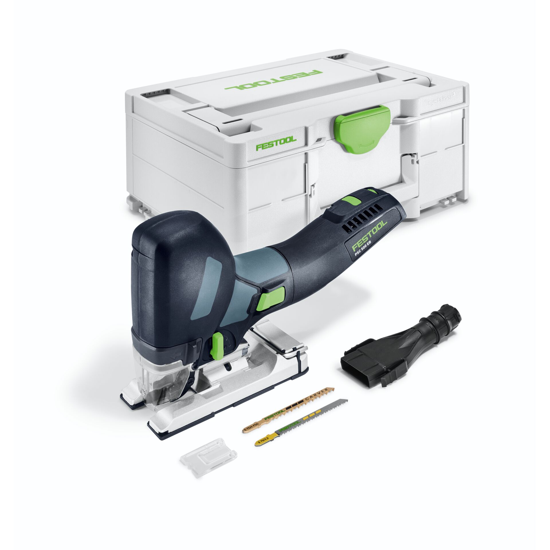 Scie sauteuse pendulaire à batterie Festool PSC 500 EB-Basic sans batterie ni chargeur (dans Systainer)