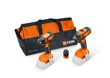 Fein Combo Avantage : Perceuse-visseuse à percussion ASCD 18-200 W4 & perceuse-visseuse ASCM 18 QSW en mallette