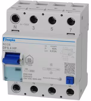 Doepke Disjoncteur différentiel DFS4 040-4/0,03-HP