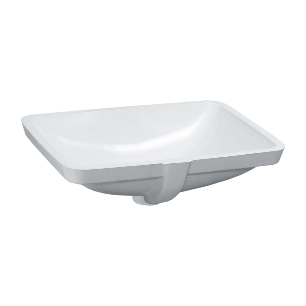 Laufen Évier encastrable Pro S 400x490x170 mm, montage par le bas, sans trou de robinet, avec trop-plein, Blanc