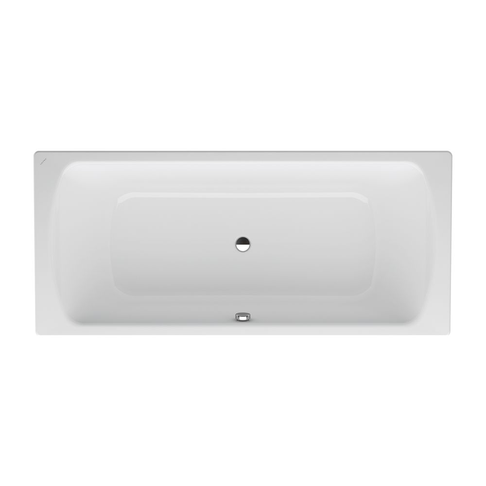 Baignoire encastrable Laufen Pro 800x1800x450 mm, avec isolation phonique, acier, blanc
