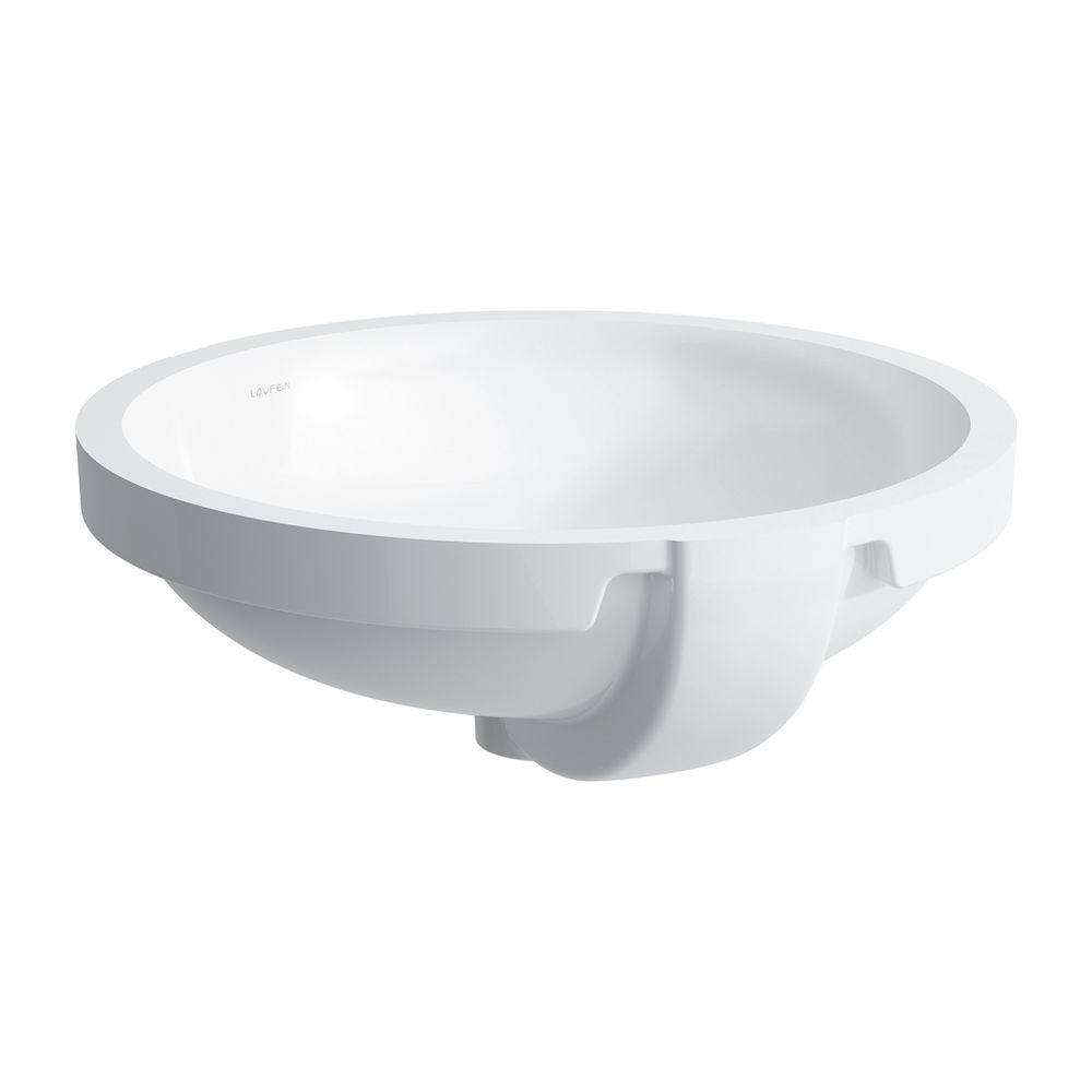 Lavabo encastré Laufen Pro B 470x465x170 mm, montage par le dessous, sans trou de robinetterie, avec trop-plein, LCC Blanc