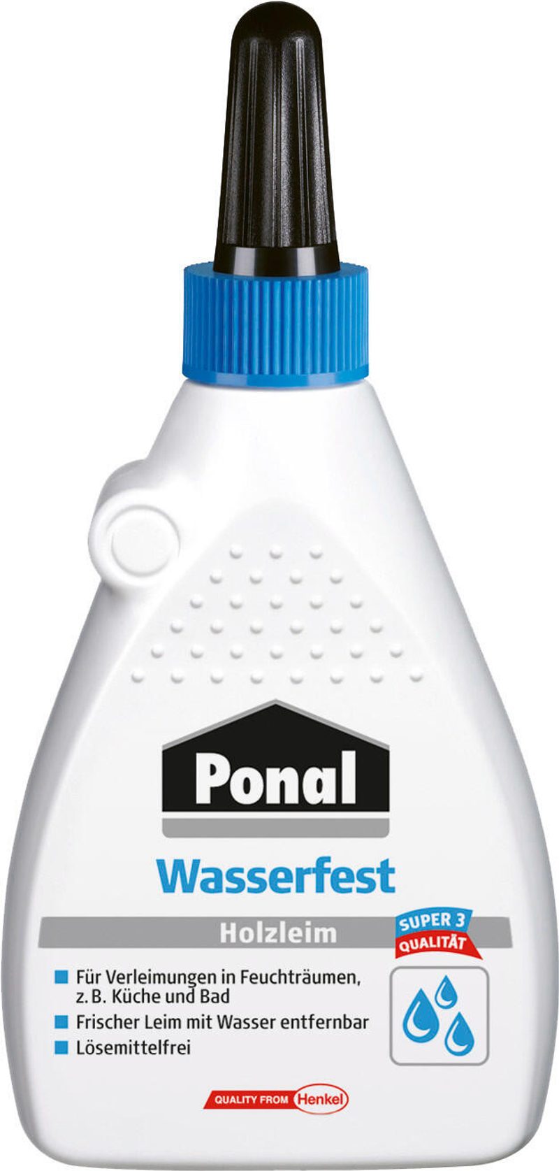 Colle à bois Ponal Eau Résistante/Super 3 120g EN 204: D3 Flacon