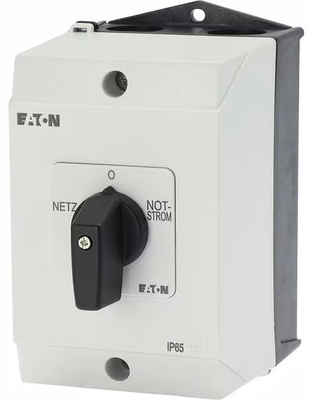 Eaton Commutateur T0 T0-4-8902/I1, 20 A, 4 unités de construction, IP65, plastique, réseau-0-urgence