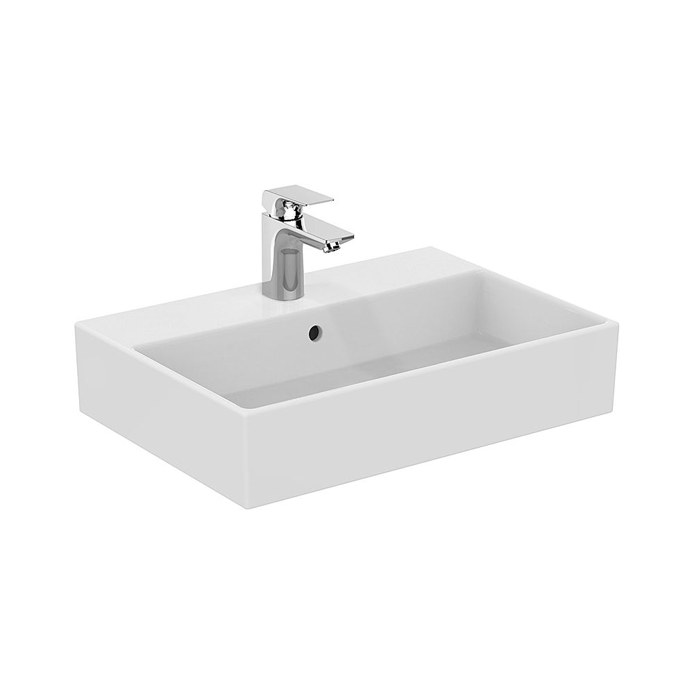 Lavabo Ideal Standard Strada, 1 trou de robinet, avec trop-plein 600x420x145 mm, blanc avec Ideal Plus