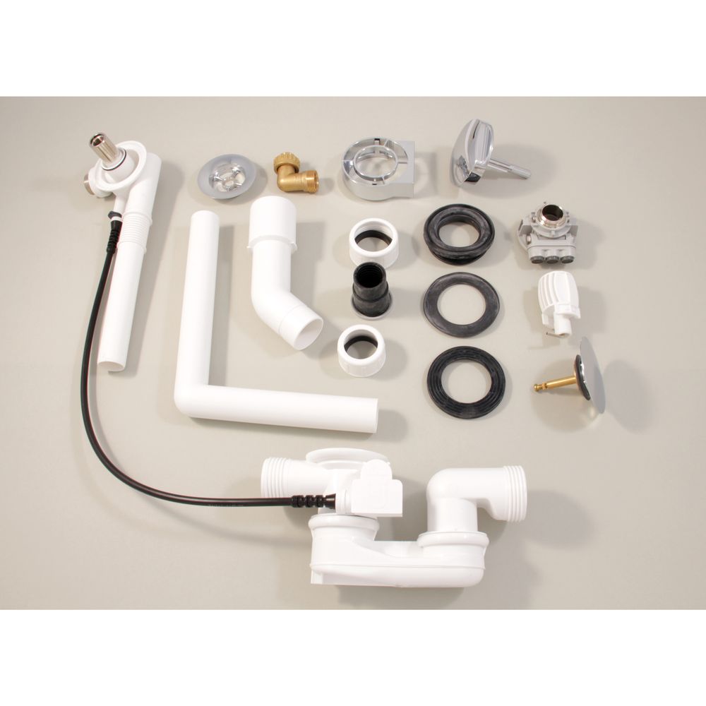 Garniture de trop-plein et d'évacuation MULTIPLEX-TRIO chromée Ideal Standard
