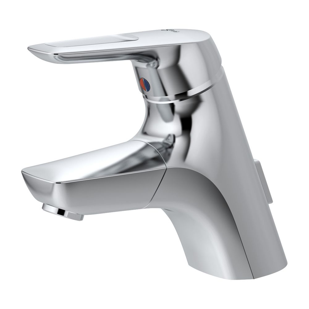 Robinetterie de lavabo Ideal Standard CeraMix Blue, Lift, avec évacuation, sortie 136 mm, chromée