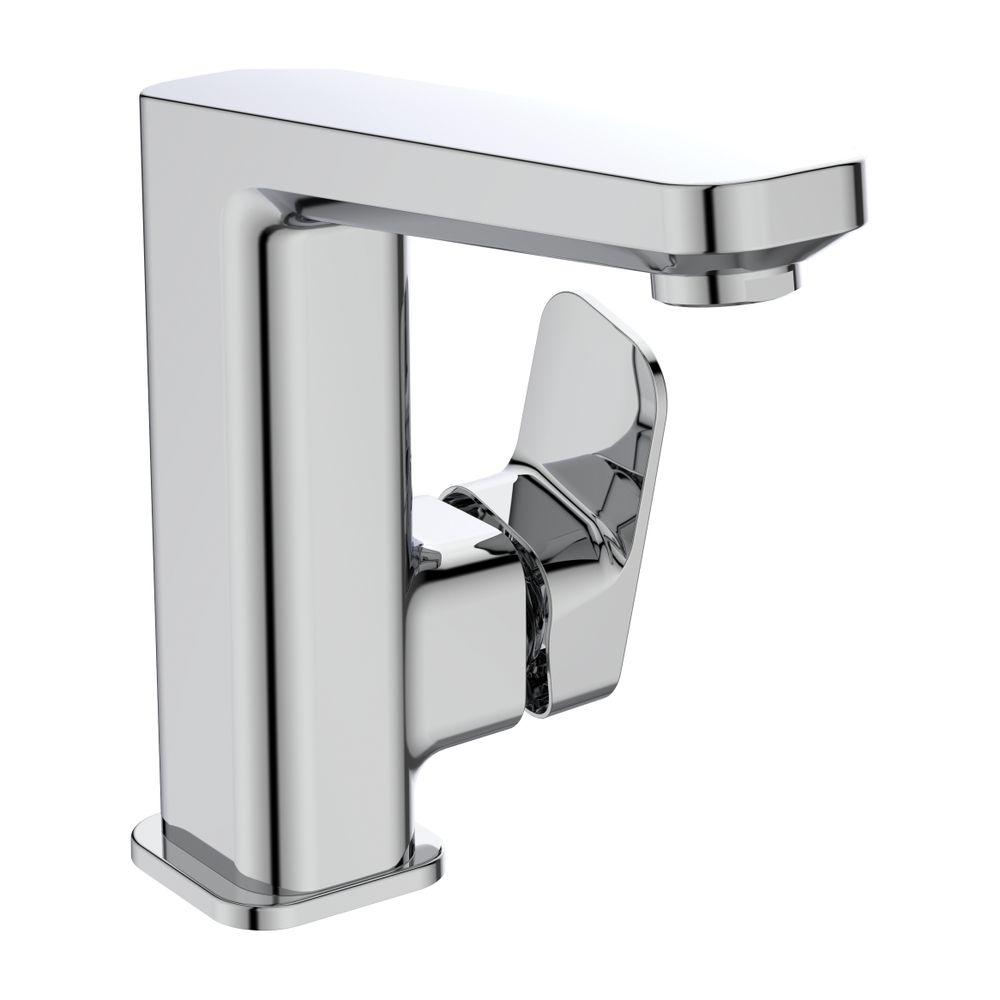 Robinetterie de lavabo Ideal Standard Tonic II, avec bec haut, 5 l/min, sans évacuation, sortie 135 mm, chromé
