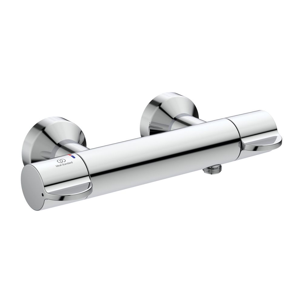 Thermostat de douche Ideal Standard CeraPlus Safe en saillie, chromé, pour toute la sortie 115-133 mm