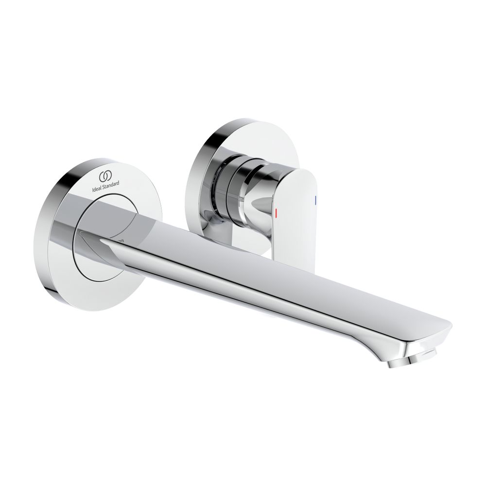 Robinetterie de lavabo encastrée Ideal Standard Connect Air, kit 2, 5 l/min., sortie 225 mm, chromé