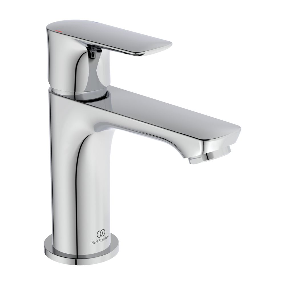 Robinetterie de lavabo Ideal Standard Connect Air, design épuré, 5 l/min., sans évacuation, sortie 107 mm, chromé