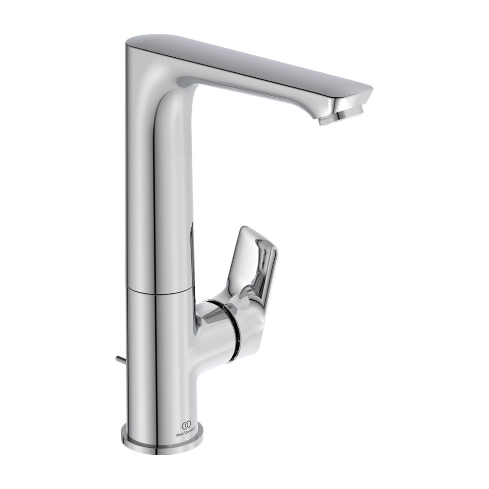 Ideal Standard Mitigeur de lavabo Connect Air, 5 l/min, avec évacuation, bec pivotant haut 140 mm, Chrome