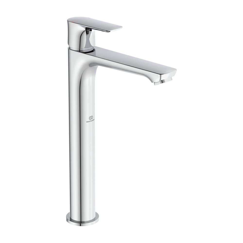 Robinet de lavabo Ideal Standard Connect Air, avec socle prolongé, sans garniture d'évacuation, portée 150 mm, chromé