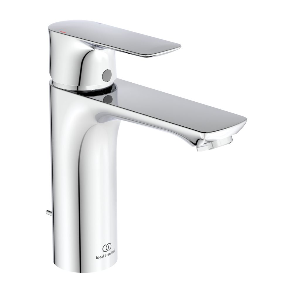 Robinetterie de lavabo Ideal Standard Connect Air, Grande, 5 l/min, sans garniture d'évacuation, portée 125 mm, Chrome