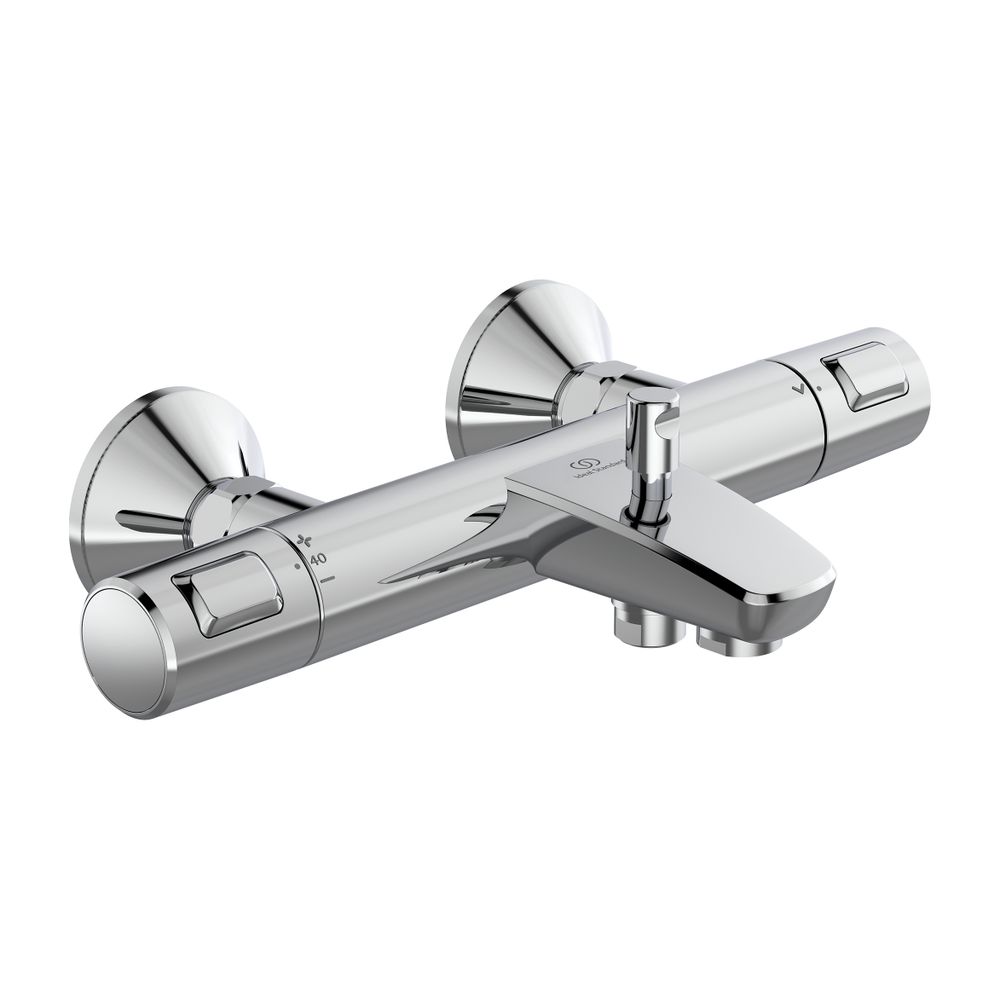 Ideal Standard Mitigeur thermostatique de bain à poser Ceratherm T25, sortie 158 mm, Chrom